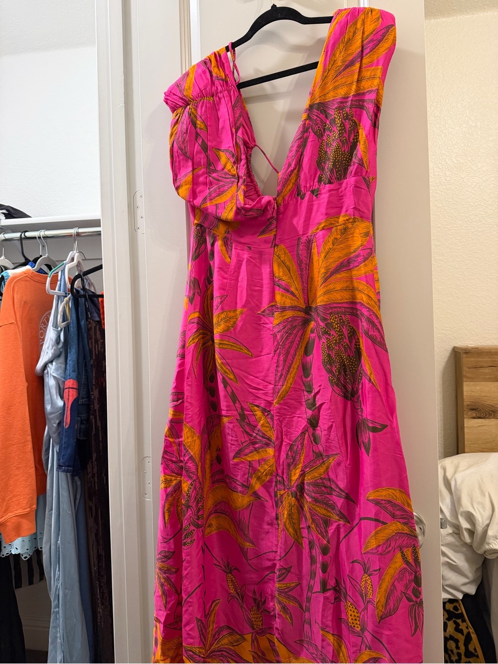 FARM RIO pink beach maxi dress - Picture 7 of 8